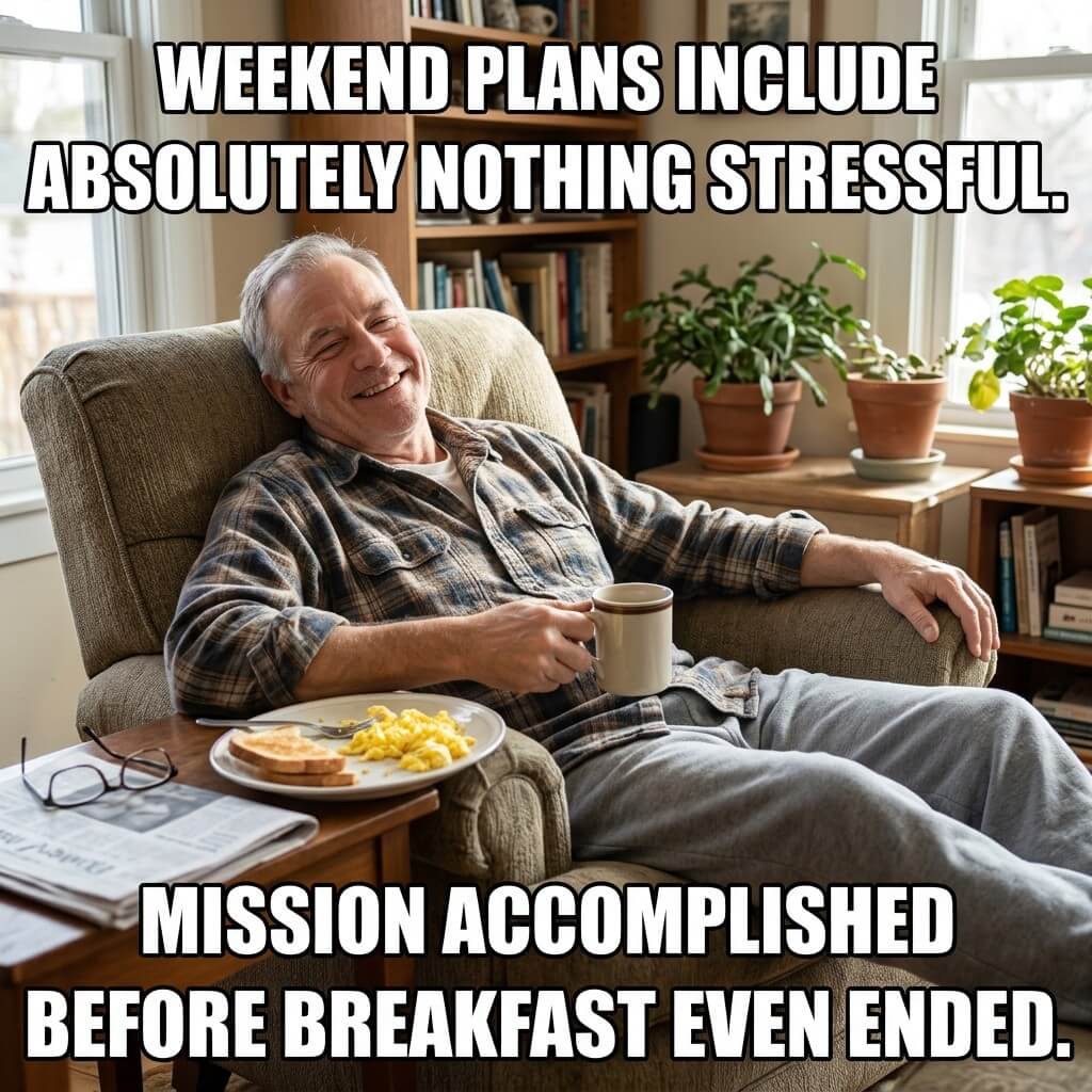 Zero Plans Weekend Meme