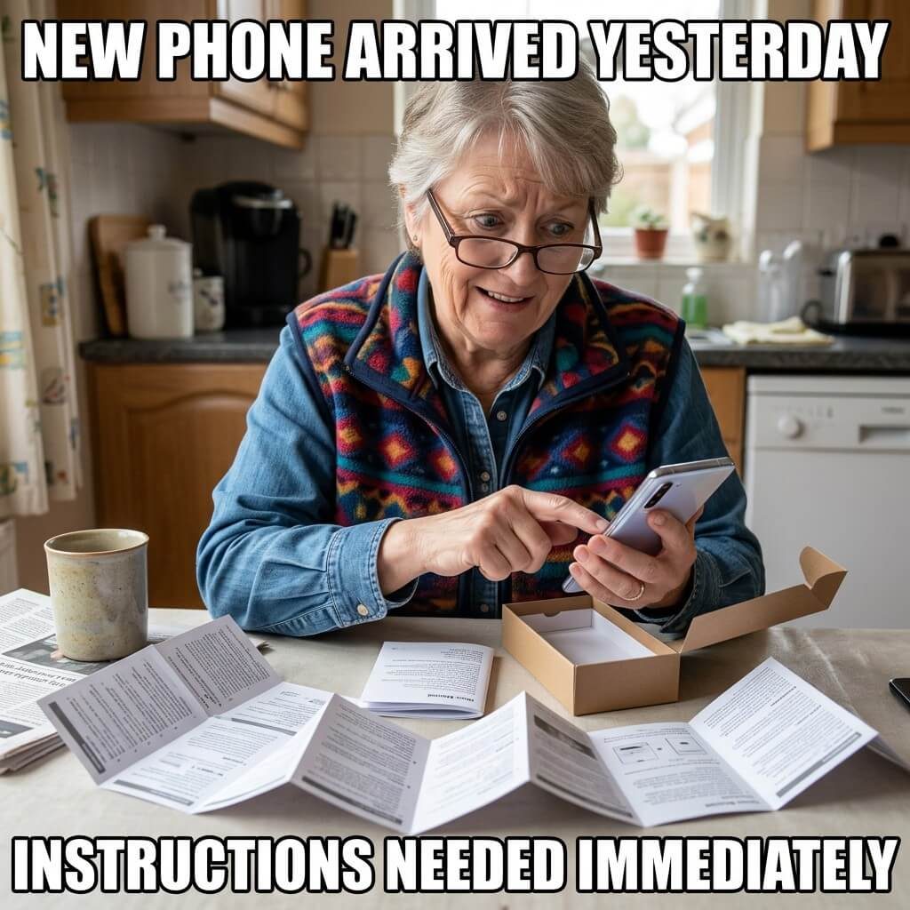 New Phone Panic Meme