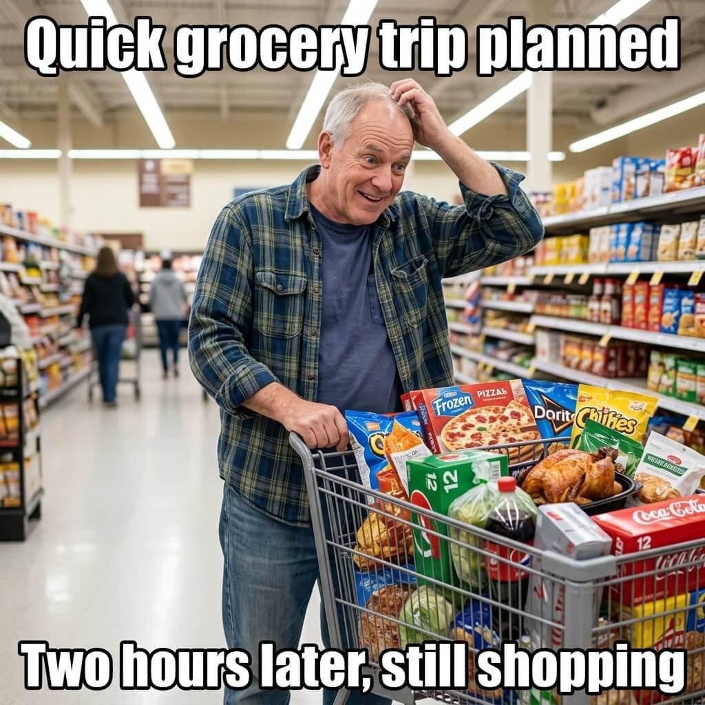 Two Hour Grocery Run Meme