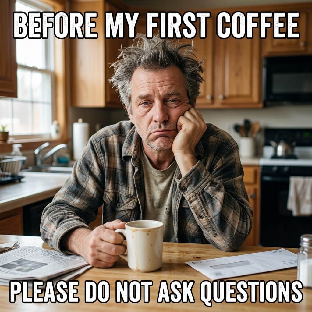 Coffee Before Conversation Meme
