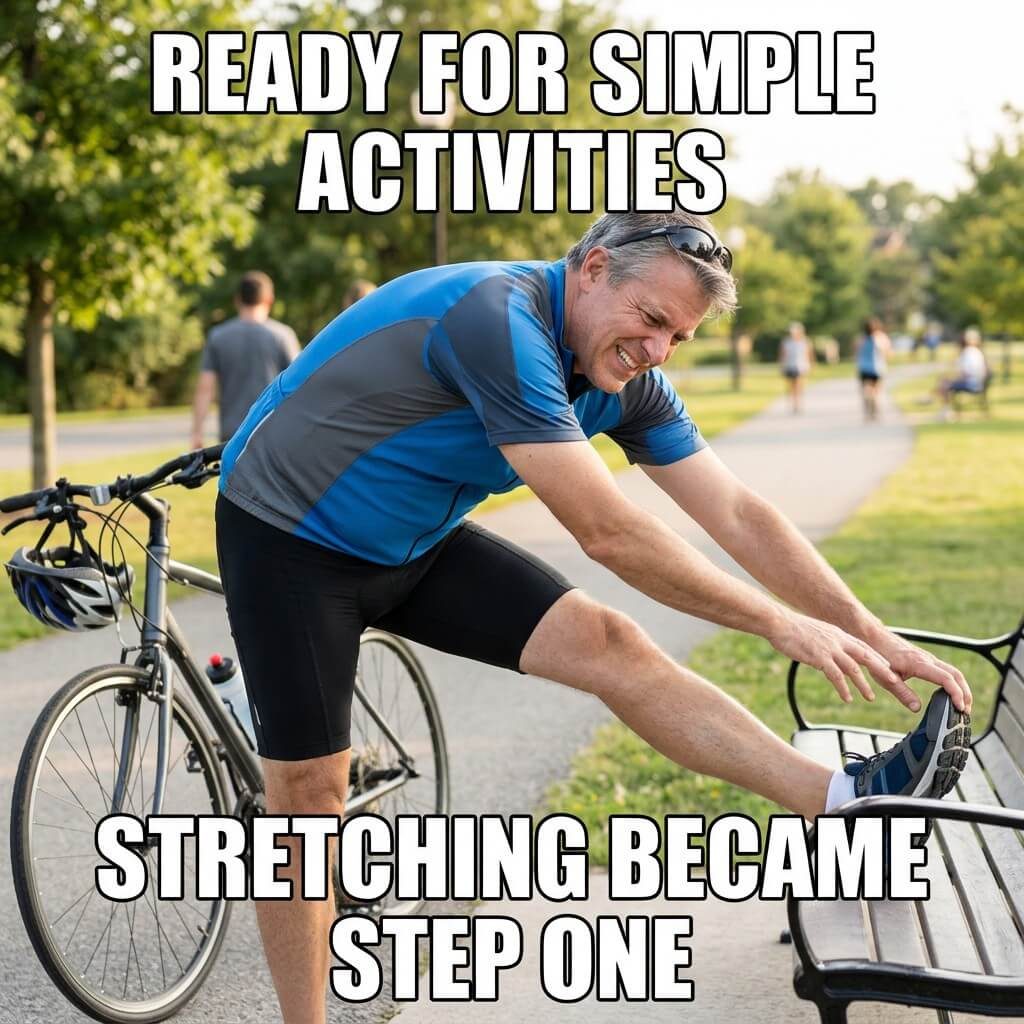 Stretching Warmup Meme