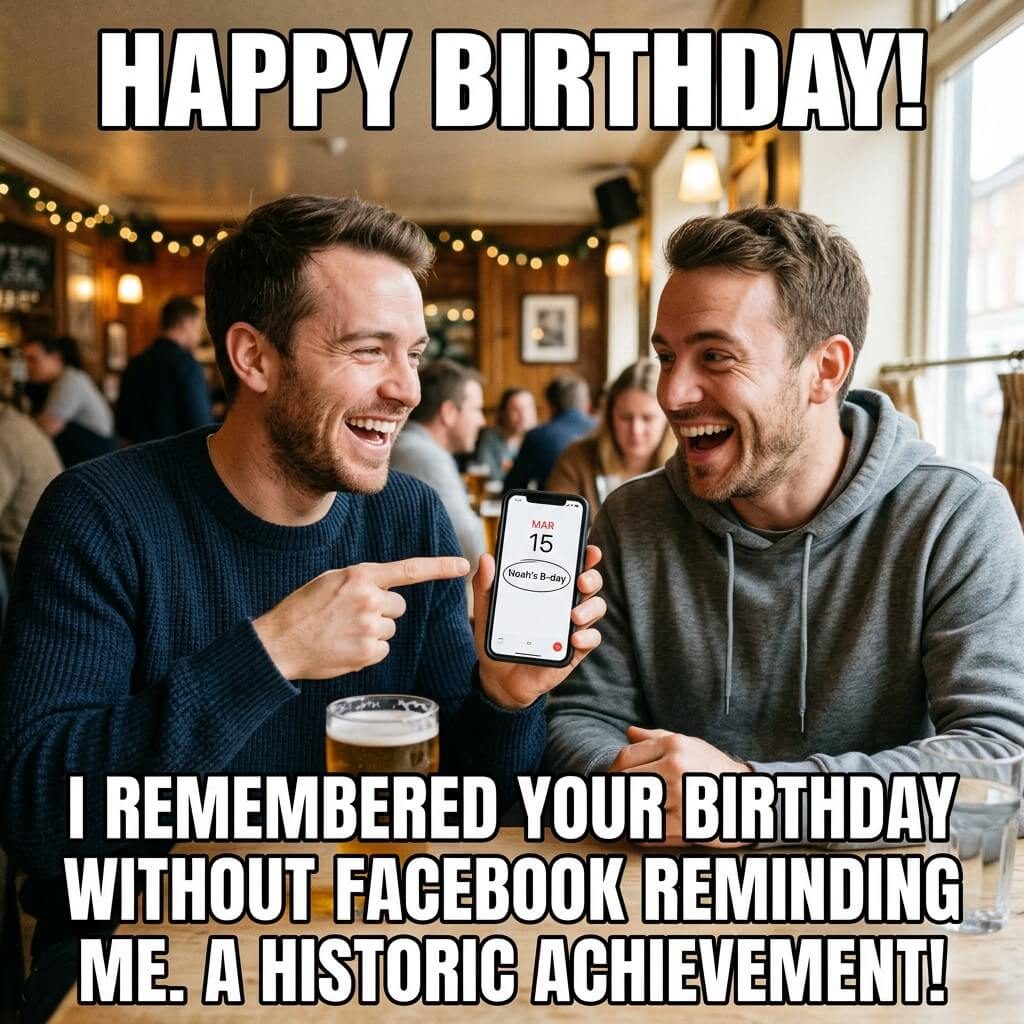 No Facebook Reminder Meme