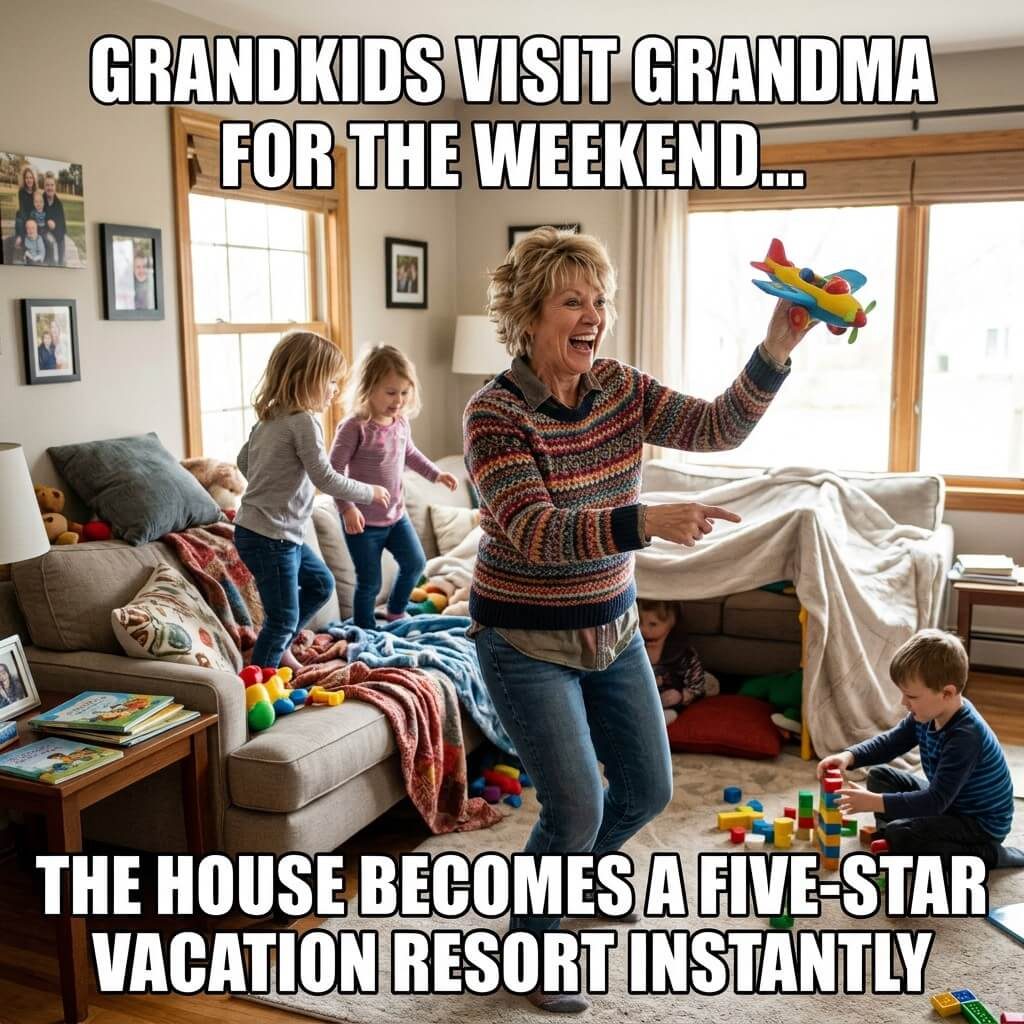 Grandkid Resort Upgrade Meme