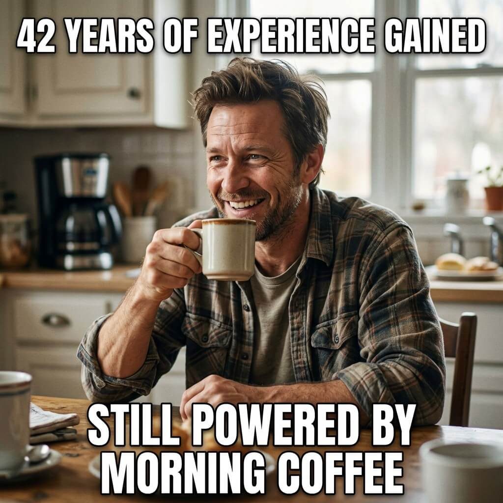 Coffee Powered Resume Meme