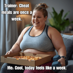 Cheat meals are once a week