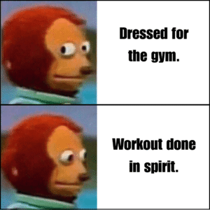Dressed for the gym