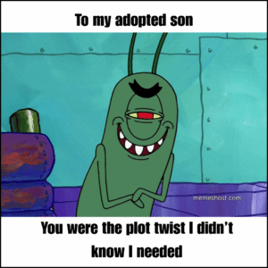 cartoon character rubbing hands