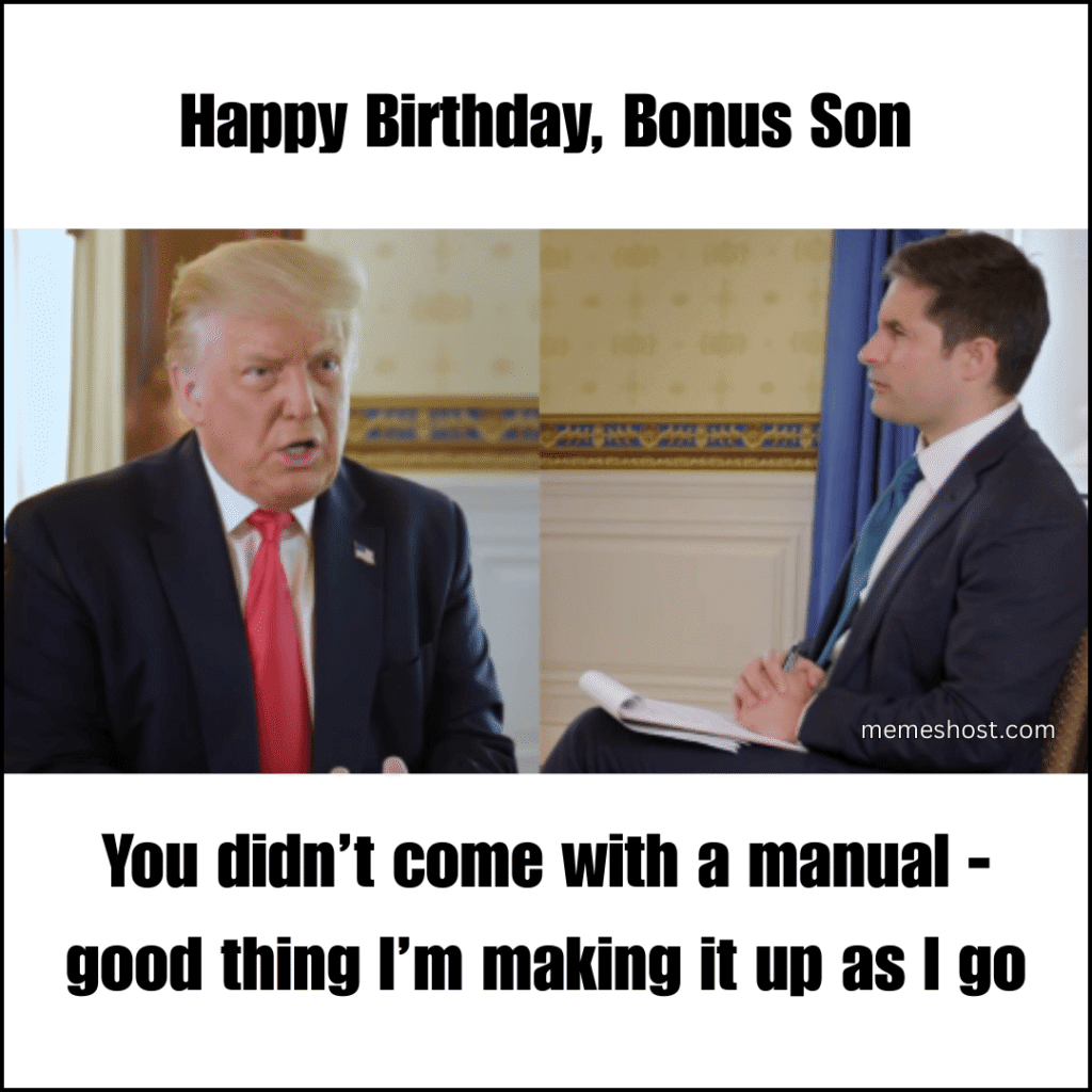 Trump talking to news anchor