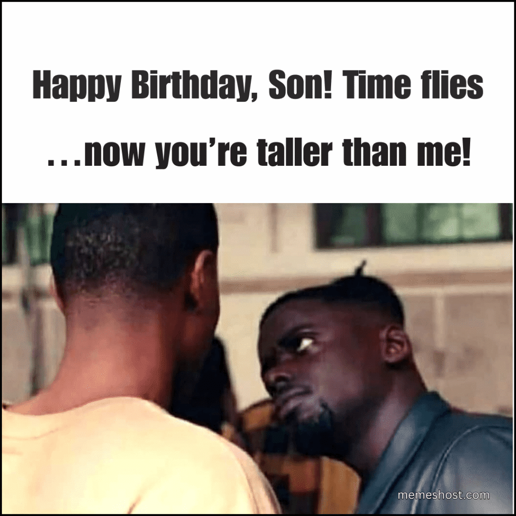 two black person looking at each other.