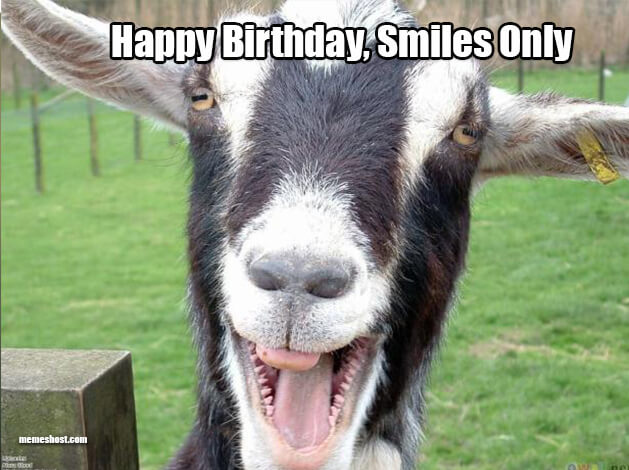 Smile birthday meme