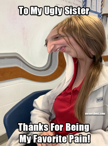 Happy Birthday Ugly Sister Meme