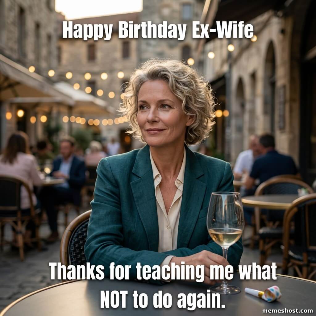 Happy Birthday Ex-Wife Meme 