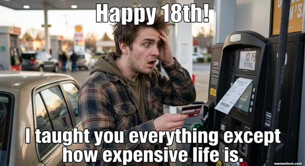 18th Birthday Meme from Dad