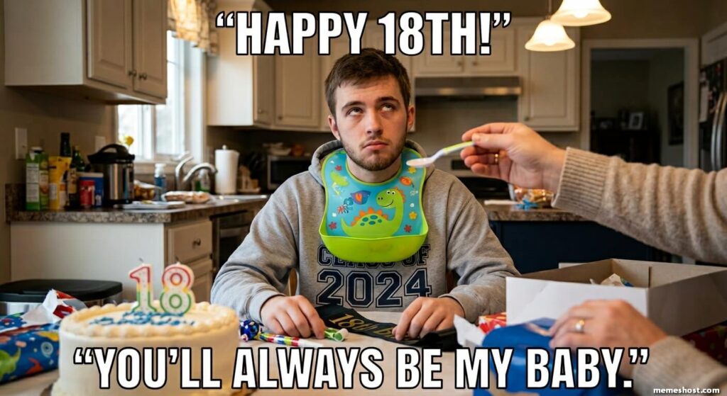 18th Birthday Meme from Mom