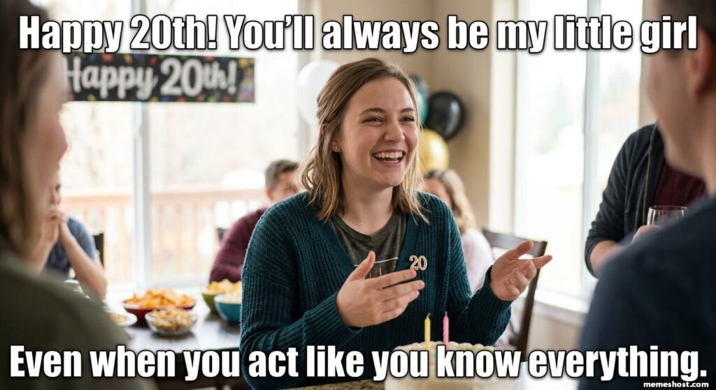 20th Birthday Meme for Daughter