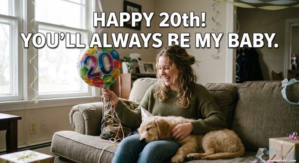 20th Birthday Meme from Mom