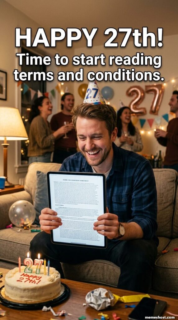 27th Birthday Memes for Him