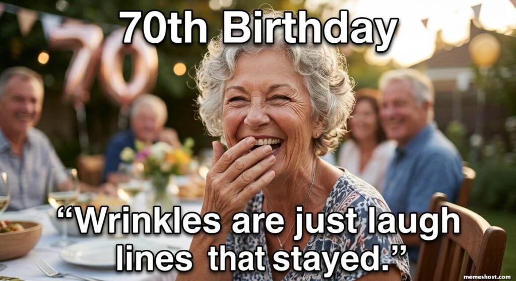 70th Birthday Meme for Her