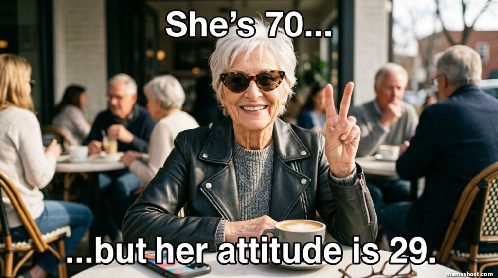 70th Birthday Meme for Her