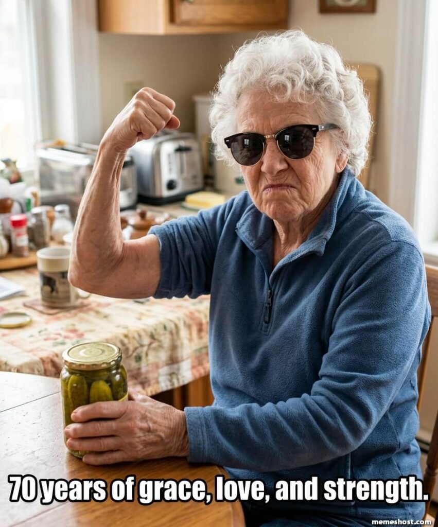 70th Birthday Meme for Her