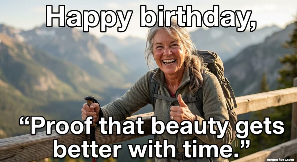 70th Birthday Meme for Her