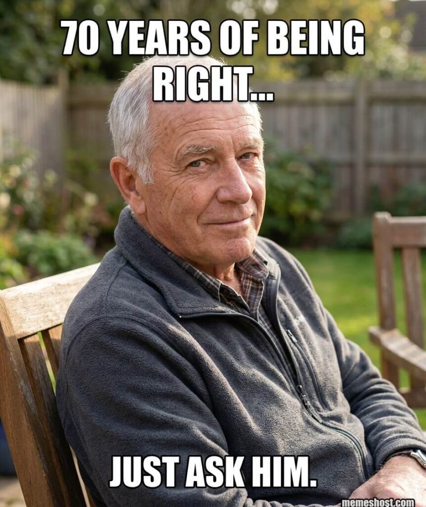 70th Birthday Meme for Him