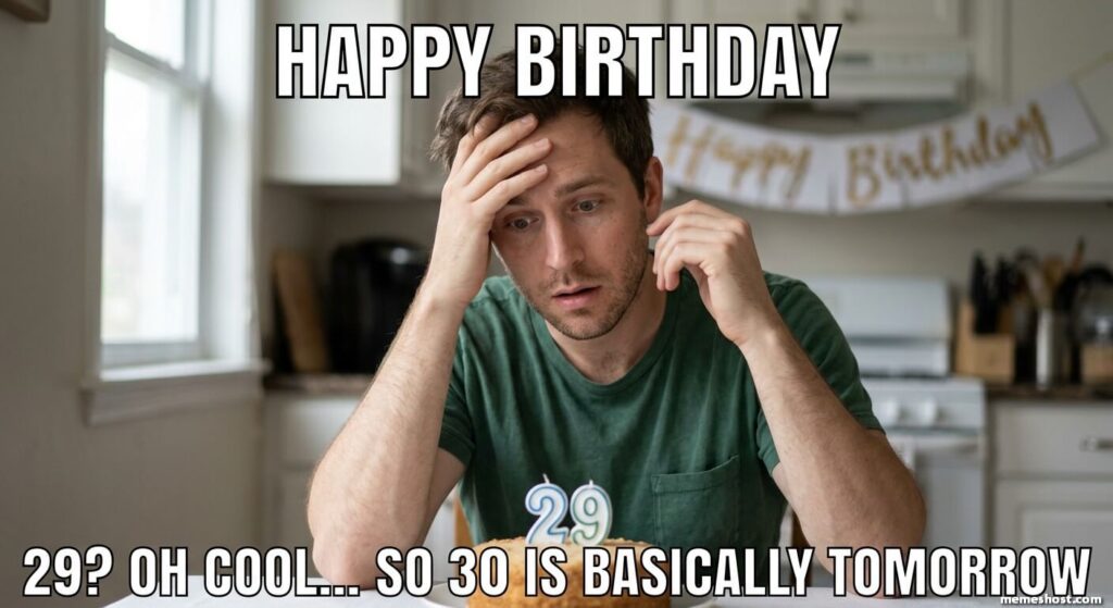 Funny 29th Birthday Meme