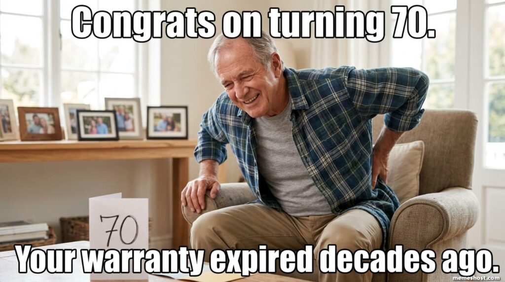 Funny 70th Birthday Meme