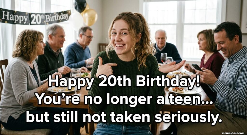 Happy 20th Birthday Meme