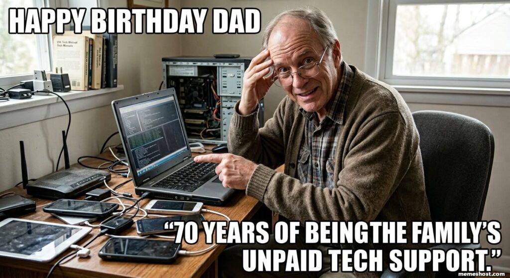 Happy 70th Birthday Dad Meme