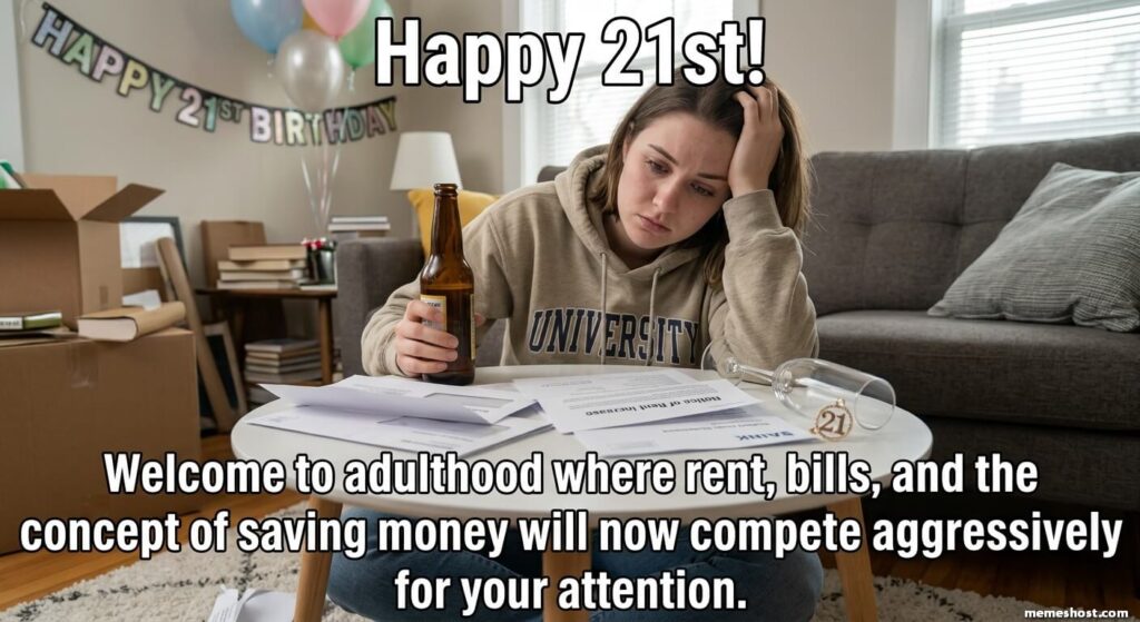Rude and Hilarious 21st Birthday Memes