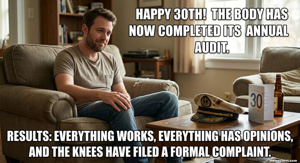 Rude and Hilarious 30th Birthday Meme