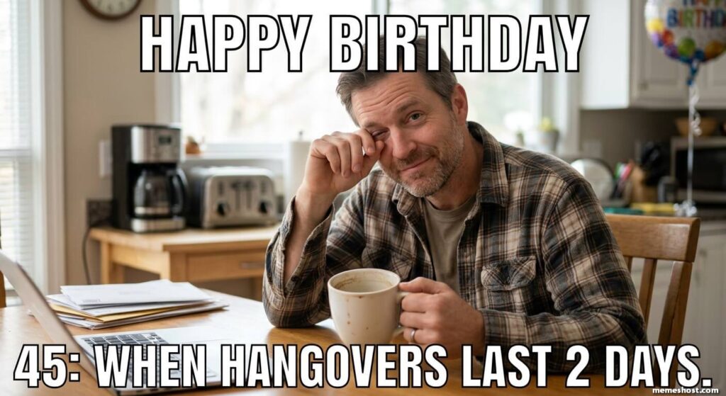 Happy 45th Birthday Friend Meme