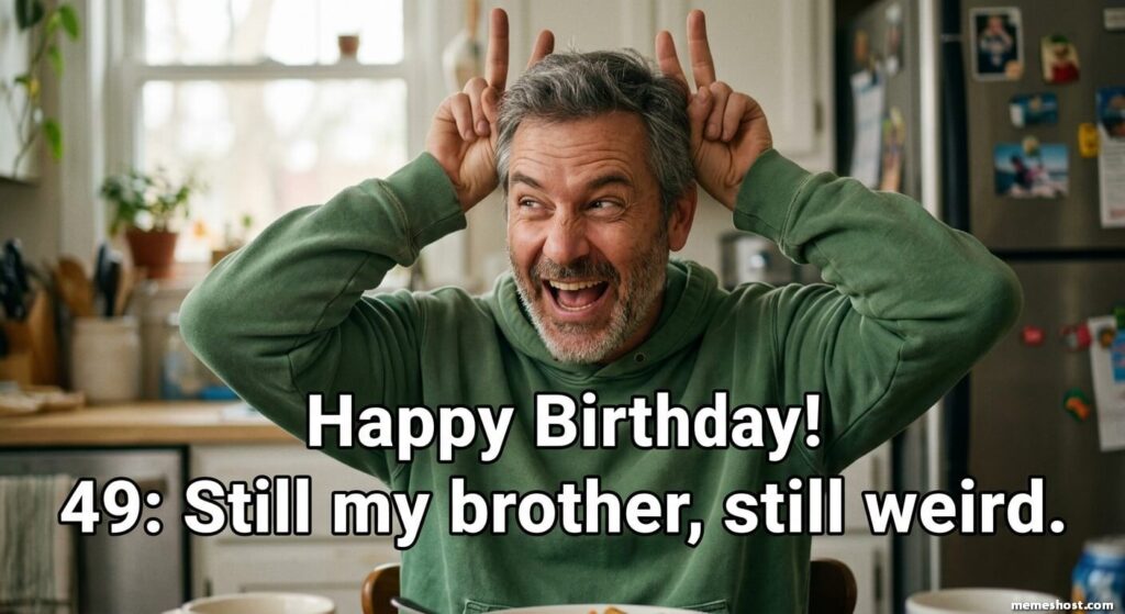 Happy 49th Birthday Brother Meme