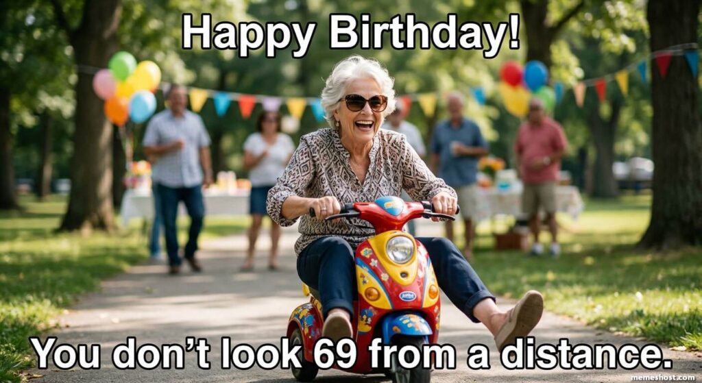 Happy 69th Birthday Sister meme