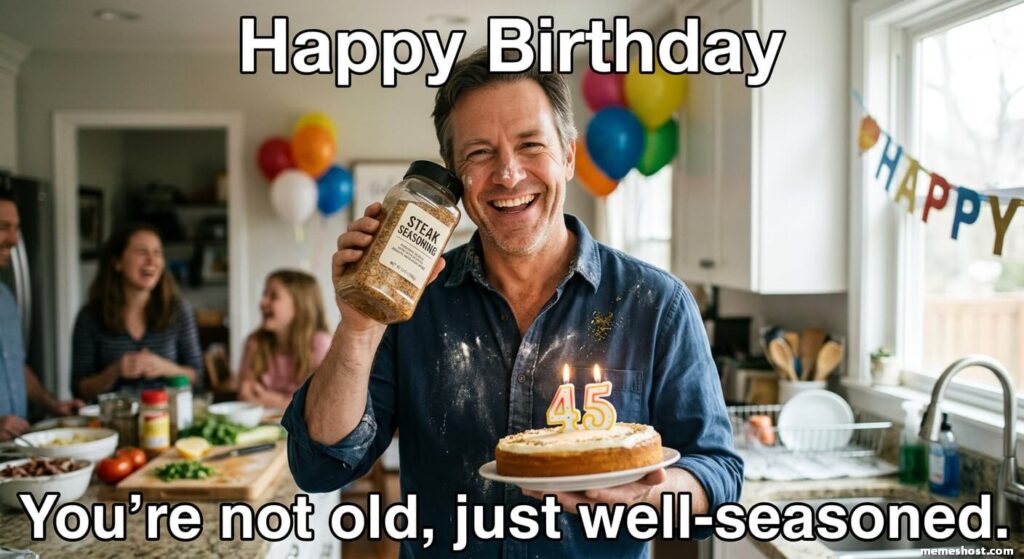 Husband 45th Birthday Meme
