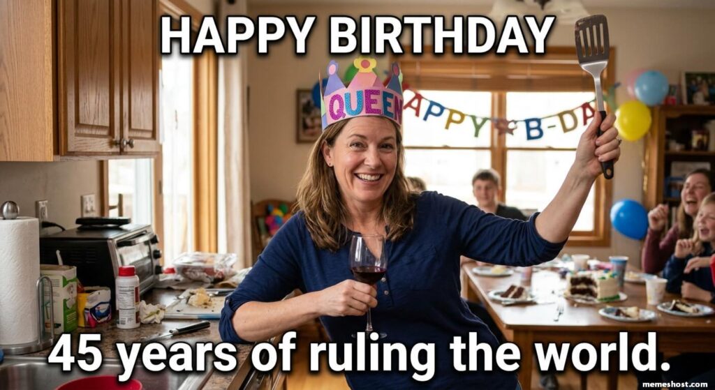 Wife 45th Birthday Meme