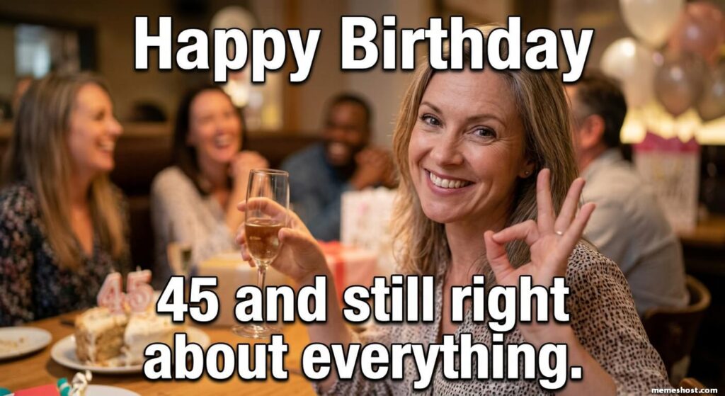 Wife 45th Birthday Meme